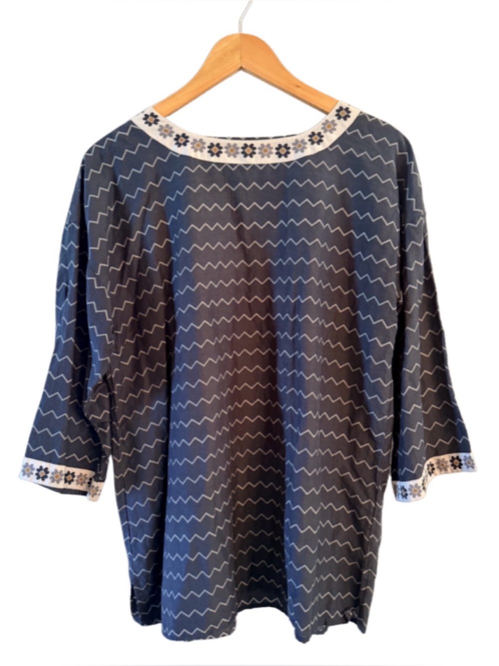 Gudrun Sjoden Cotton Silk Tunic Size Small